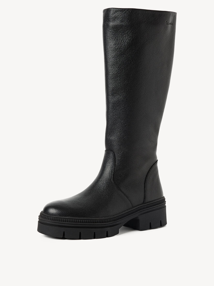 Leren Laarzen - zwart, BLACK LEATHER, hi-res