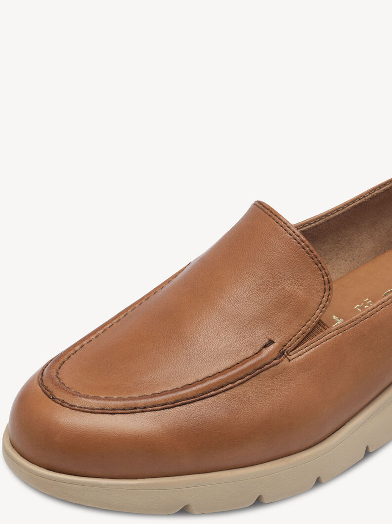 Lederslipper - braun, COGNAC, hi-res