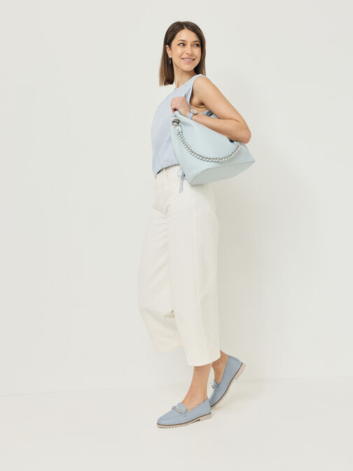 Slipper, LIGHT BLUE LEA, hi-res