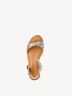 Heeled sandal - beige, CHAMPAGNE MET., hi-res