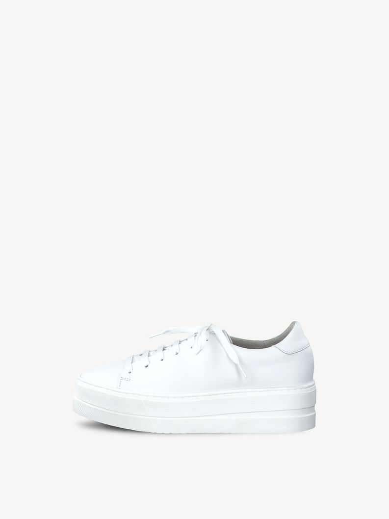 Sneaker - hvid, WHITE LEATHER, hi-res