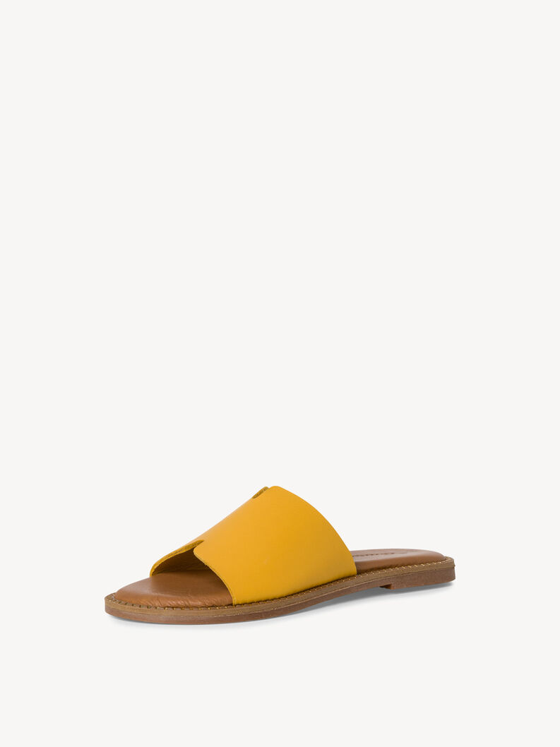 Leather Mule - yellow, SUN, hi-res