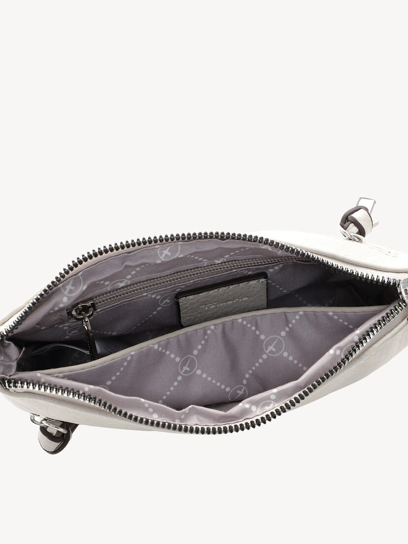 Schoudertas - beige, beige satin, hi-res