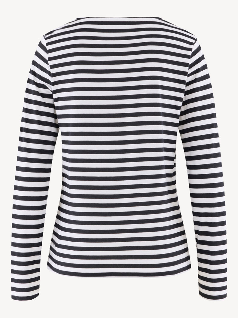 &Mu;&alpha;&kappa;&rho;&upsilon;&mu;ά&nu;&iota;&kappa;&epsilon;&sigmaf; &mu;&pi;&lambda;&omicron;ύ&zeta;&epsilon;&sigmaf; - &mu;&alpha;ύ&rho;&omicron;, Bright White/Black Beauty Striped, hi-res