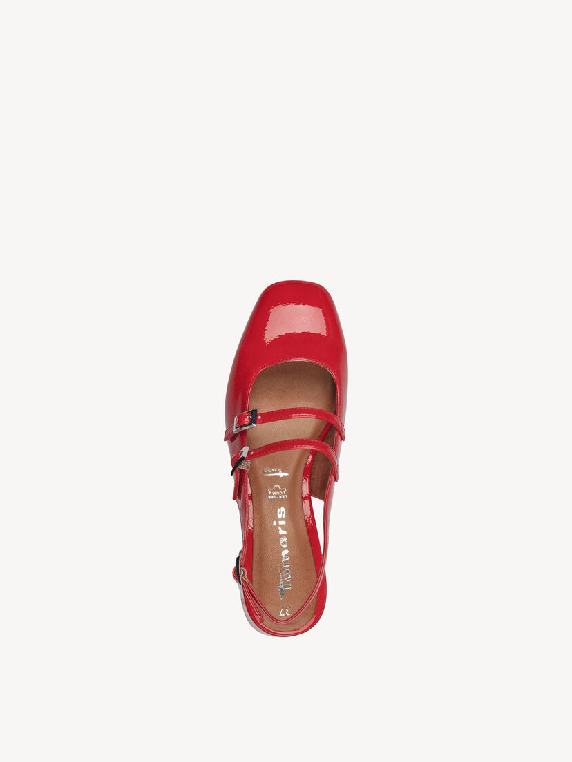 Slingpumps - rood, RED PATENT, hi-res