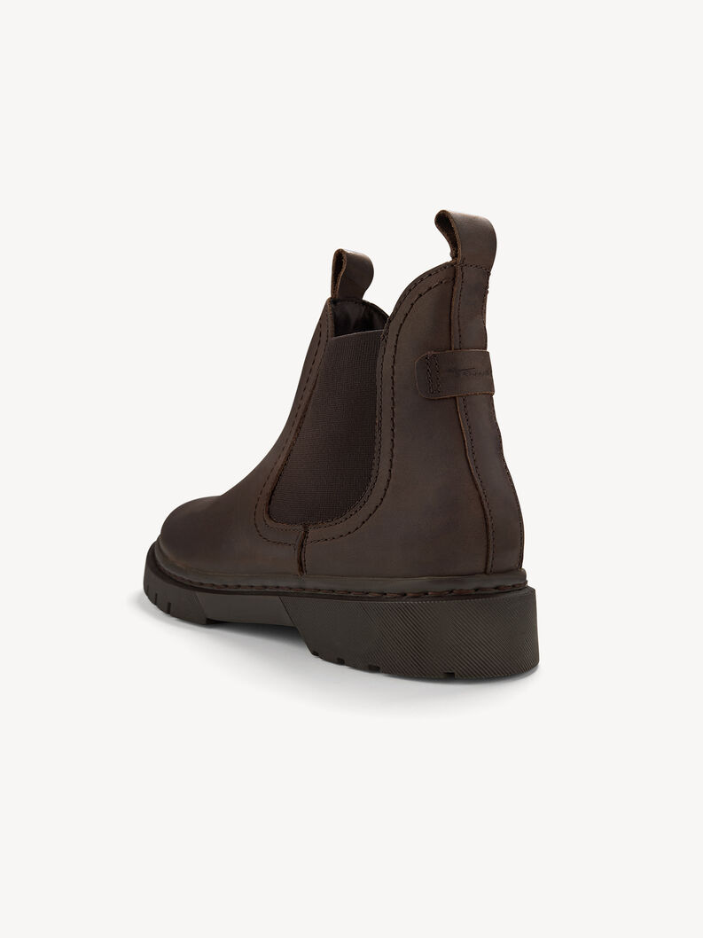 Bottine Chelsea en cuir - marron, BROWN, hi-res