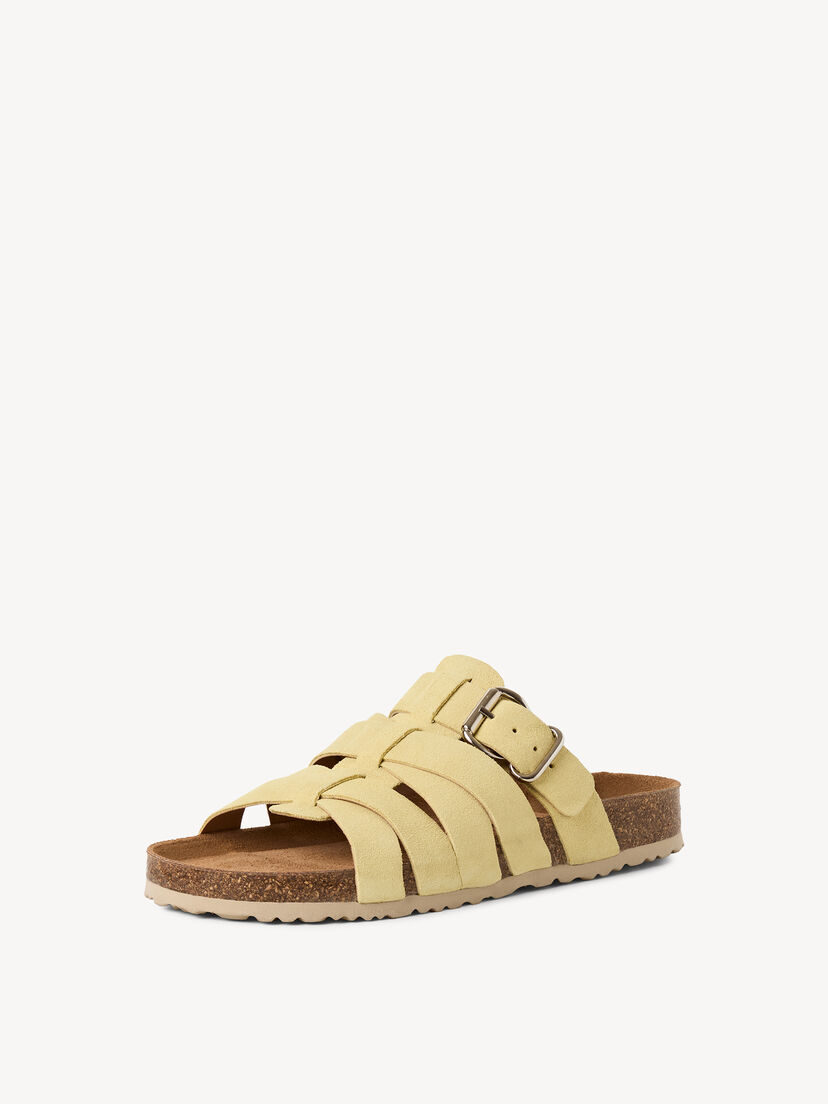 Leren Slipper - geel, SOFT LEMON, hi-res