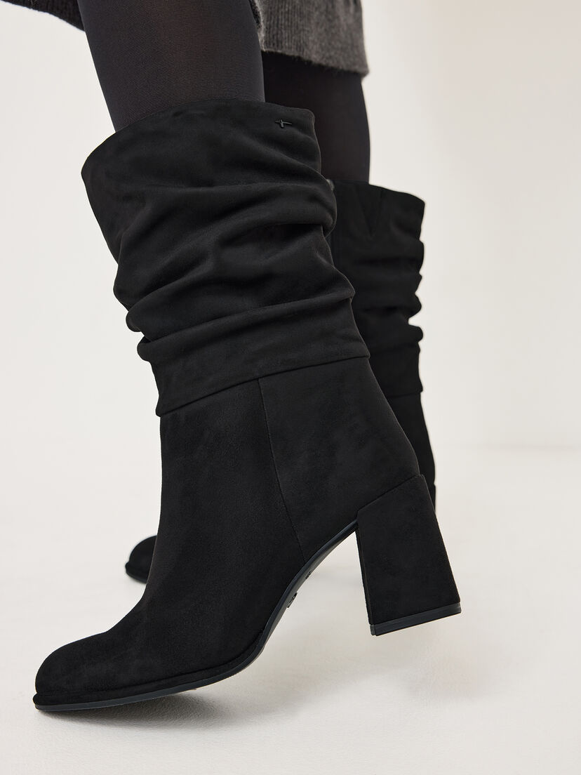 Enkellaarsje - zwart, BLACK, hi-res