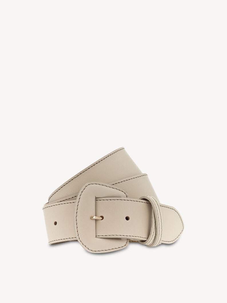 Leather Waist belt - beige, Light beiige, hi-res