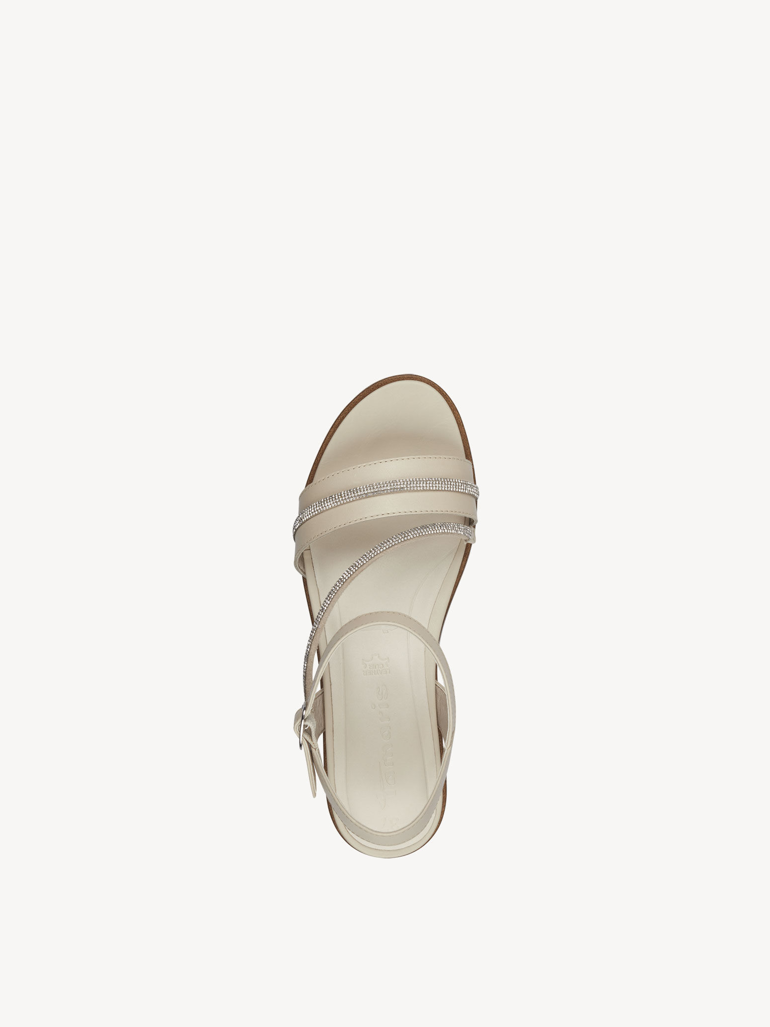 Ledersandalette - beige 1-28256-42-418: Tamaris Sandalen online 
