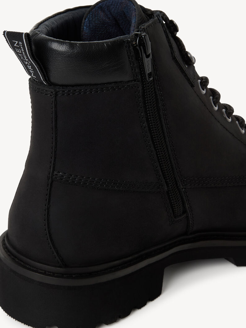 Leather Bootie - black, BLACK, hi-res