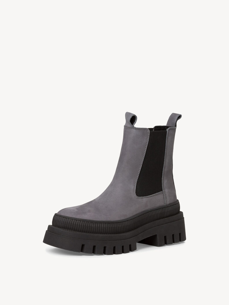 Leather Chelsea boot - grey, GREY, hi-res