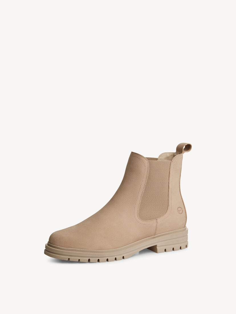 Leren Chelseaboot - beige, TAUPE, hi-res