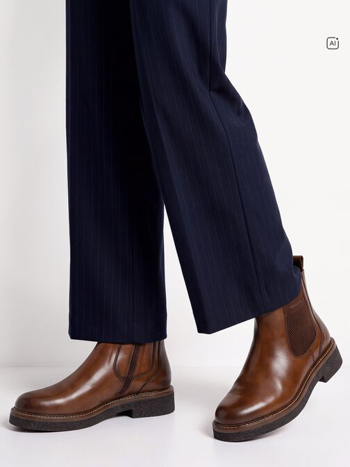 Bottine Chelsea, COGNAC LEATHER, hi-res