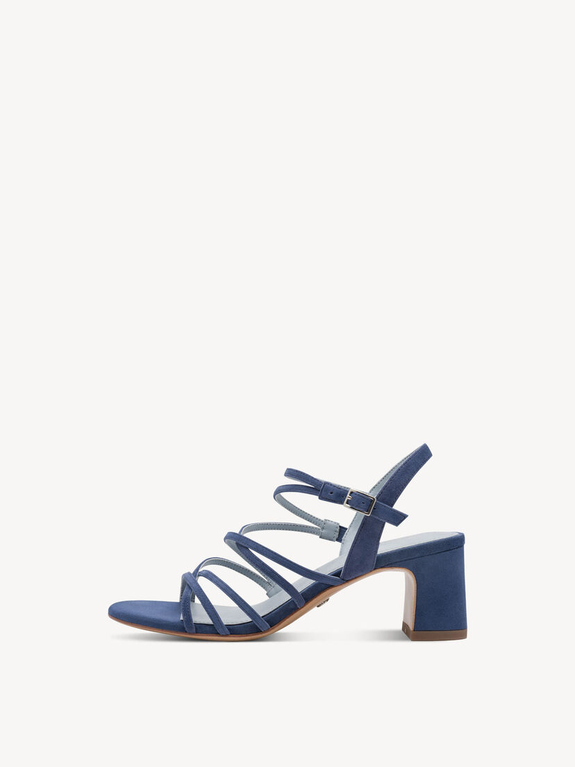 Leren Sandaaltje - blauw, BLUE, hi-res