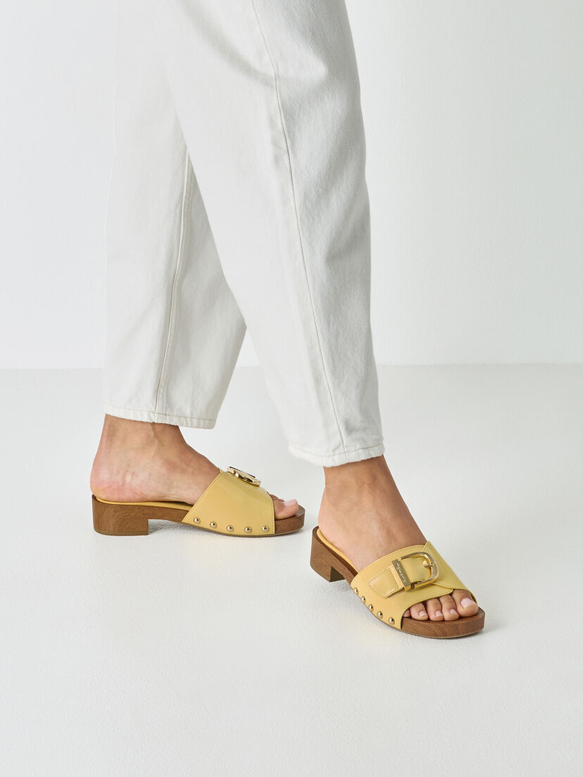 Slipper - geel, YELLOW, hi-res