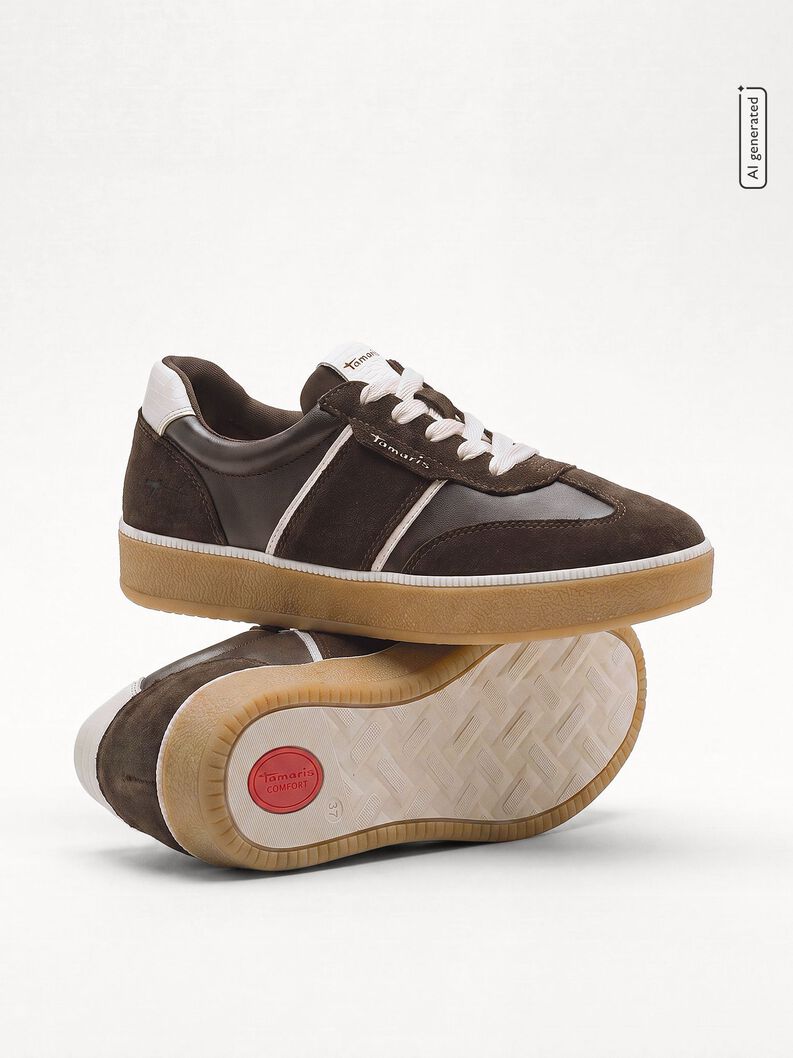 Sneaker, MOCCA/OFFWHITE, hi-res