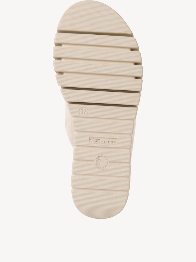 Lederpantolette - braun, TAUPE SUEDE, hi-res