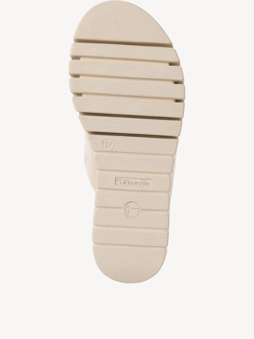 Leren Slipper - bruin, TAUPE SUEDE, hi-res