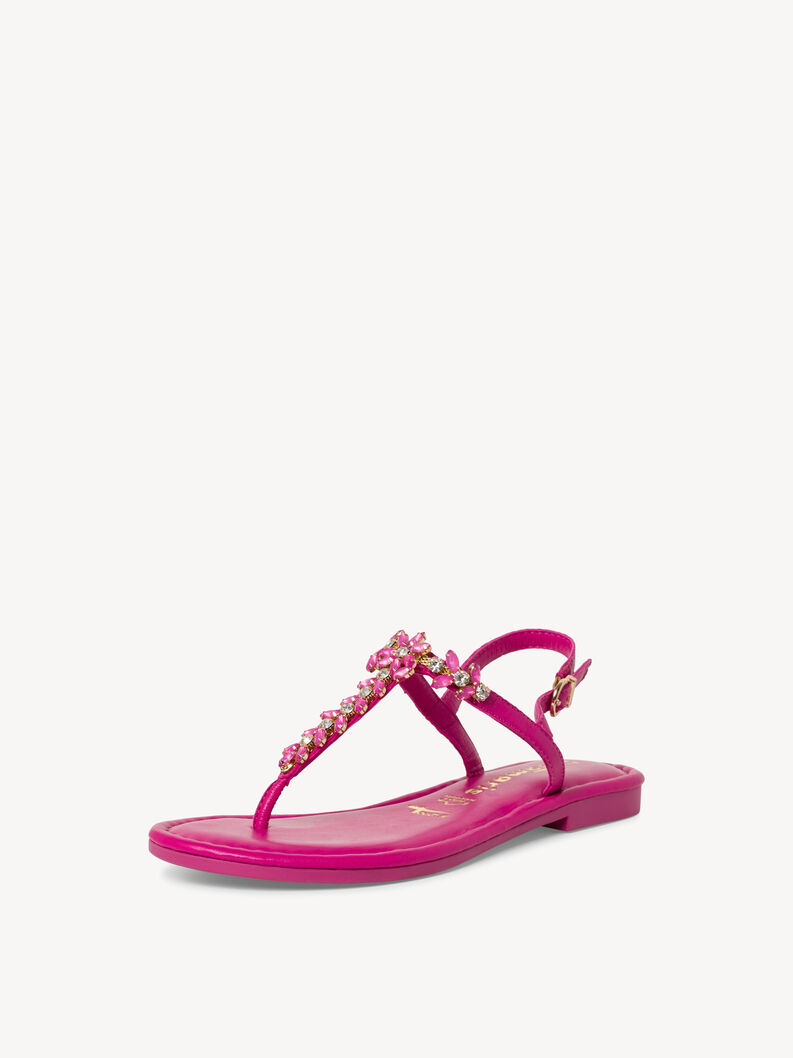 Leather Sandal - pink, FUXIA, hi-res