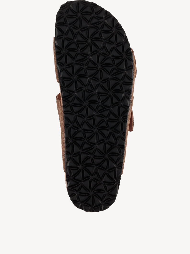 Kožen&eacute; Pantofle - hněd&aacute;, CHOCOLATE, hi-res