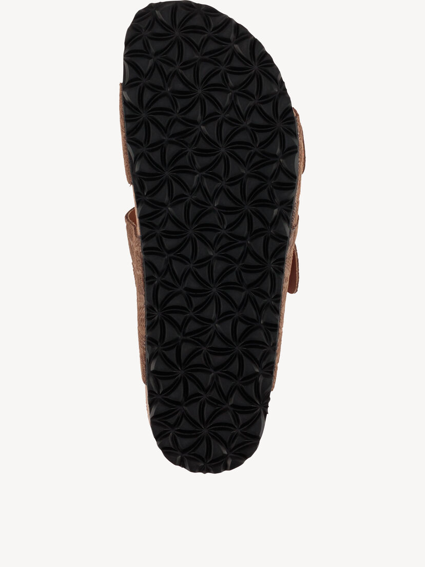 Leren Slipper - bruin, CHOCOLATE, hi-res