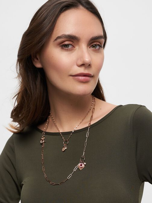 Halskette, roségold, hi-res