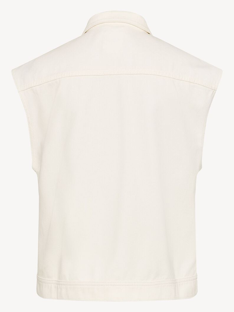 Gilet en jean - blanc, Sugar Swizzle, hi-res