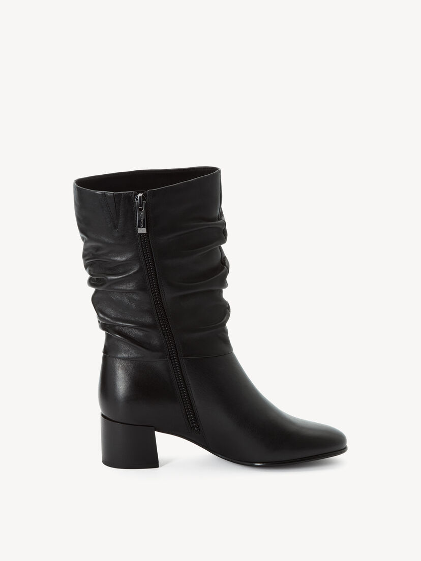 Enkellaarsje, BLACK LEATHER, hi-res
