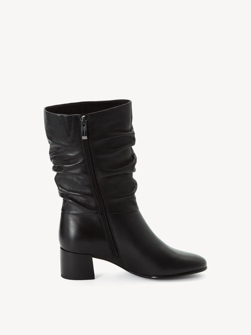 Stiefelette, BLACK LEATHER, hi-res