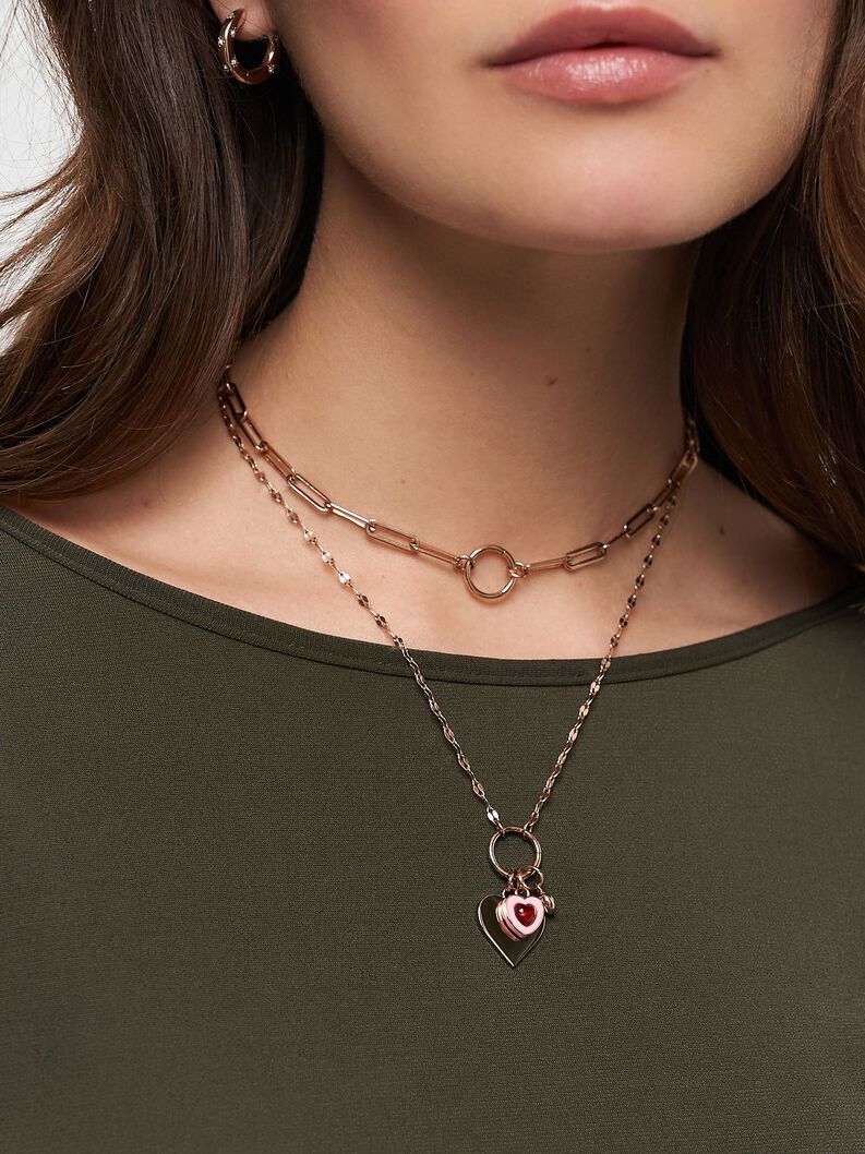 Halskette, roségold, hi-res