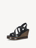 Heeled sandal - black, BLACK/PEWTER, hi-res