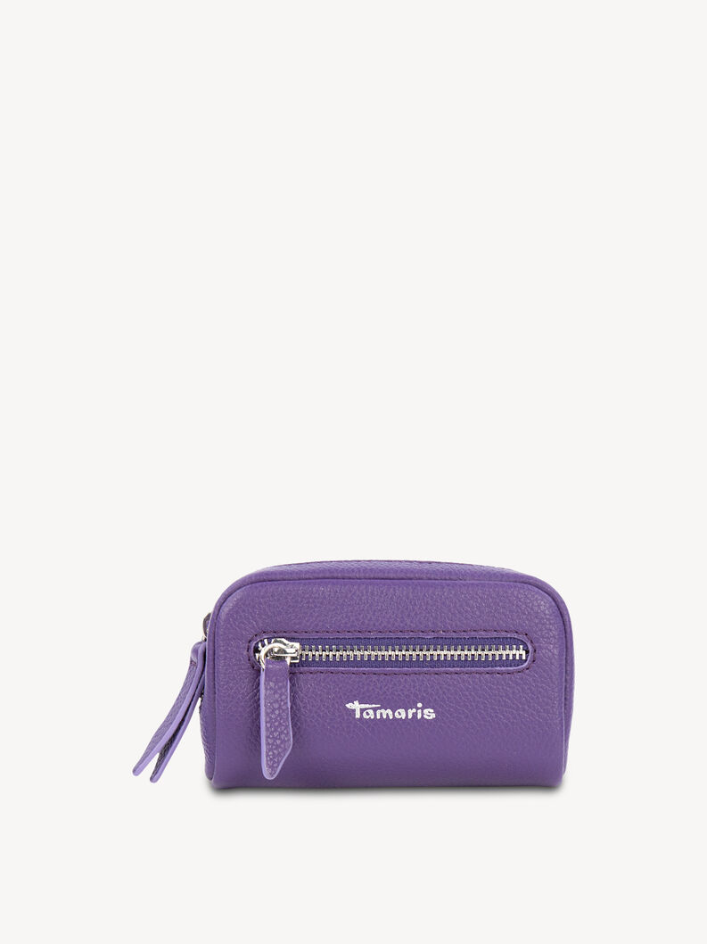 Leather Key case - purple, purple, hi-res