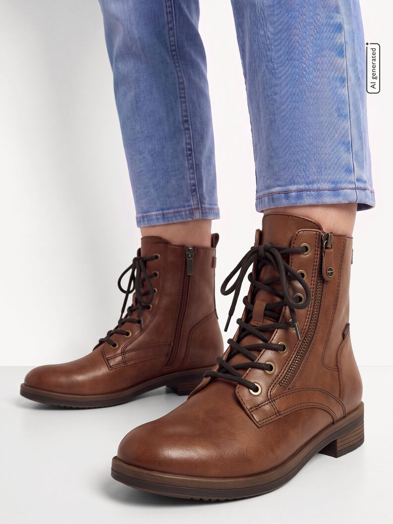 Bootie - brown, cognac, hi-res
