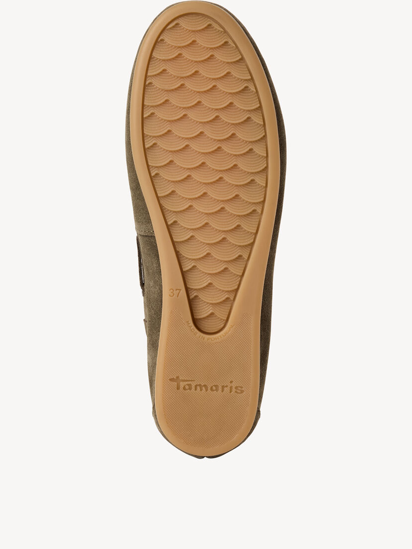 Leren Mocassin - groen, OLIVE, hi-res