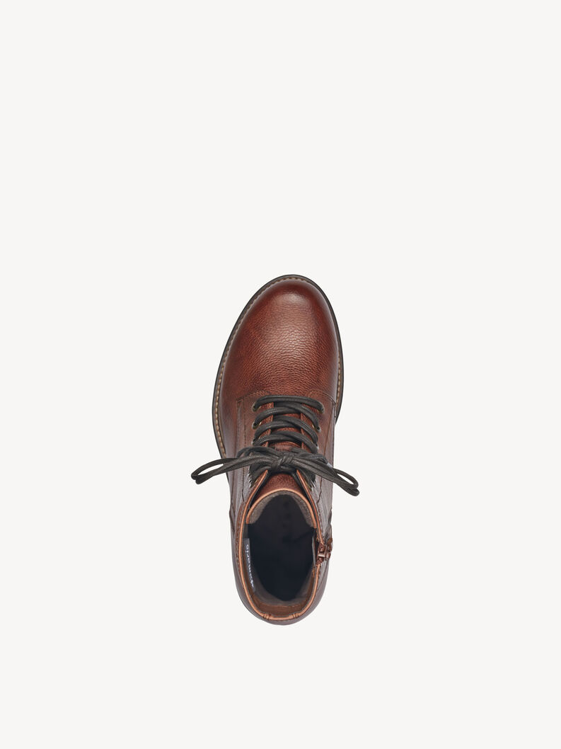 Leather Bootie - brown, COGNAC, hi-res