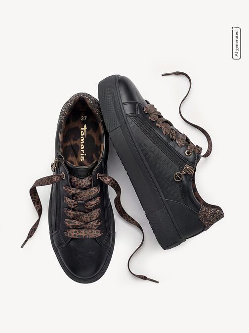 sneaker, BLACK/LEOPARD, hi-res