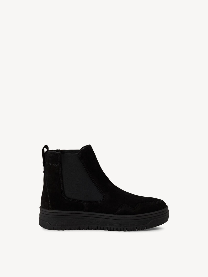 Leder Chelsea Boot - schwarz, BLACK, hi-res