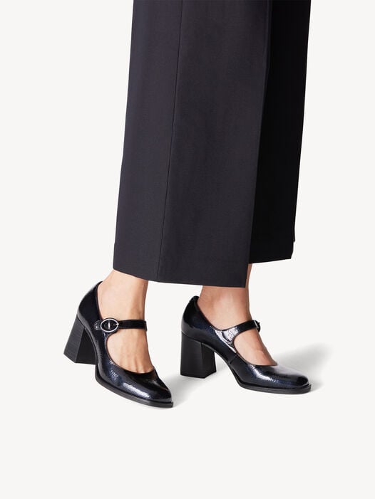 Pumps, NAVY PATENT, hi-res