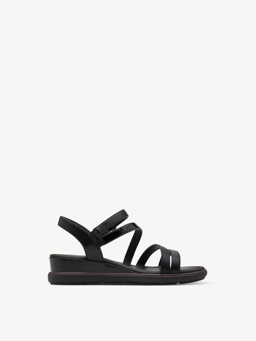 Heeled sandal, BLACK, hi-res
