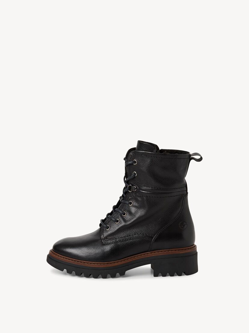 Enkellaarsje, BLACK LEATHER, hi-res