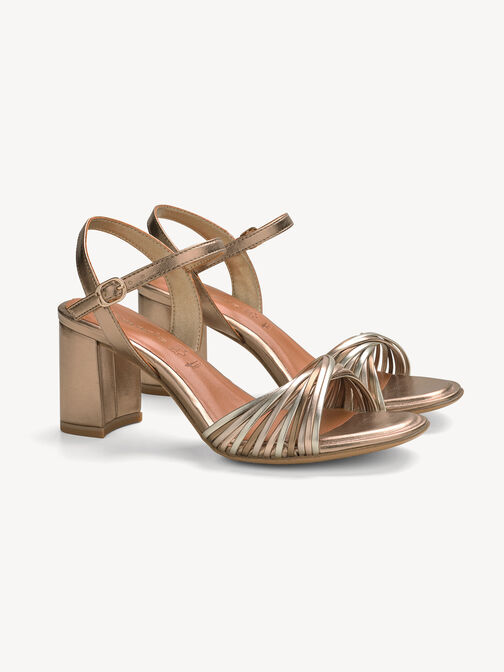 Heeled sandal, BRONCE COMB, hi-res