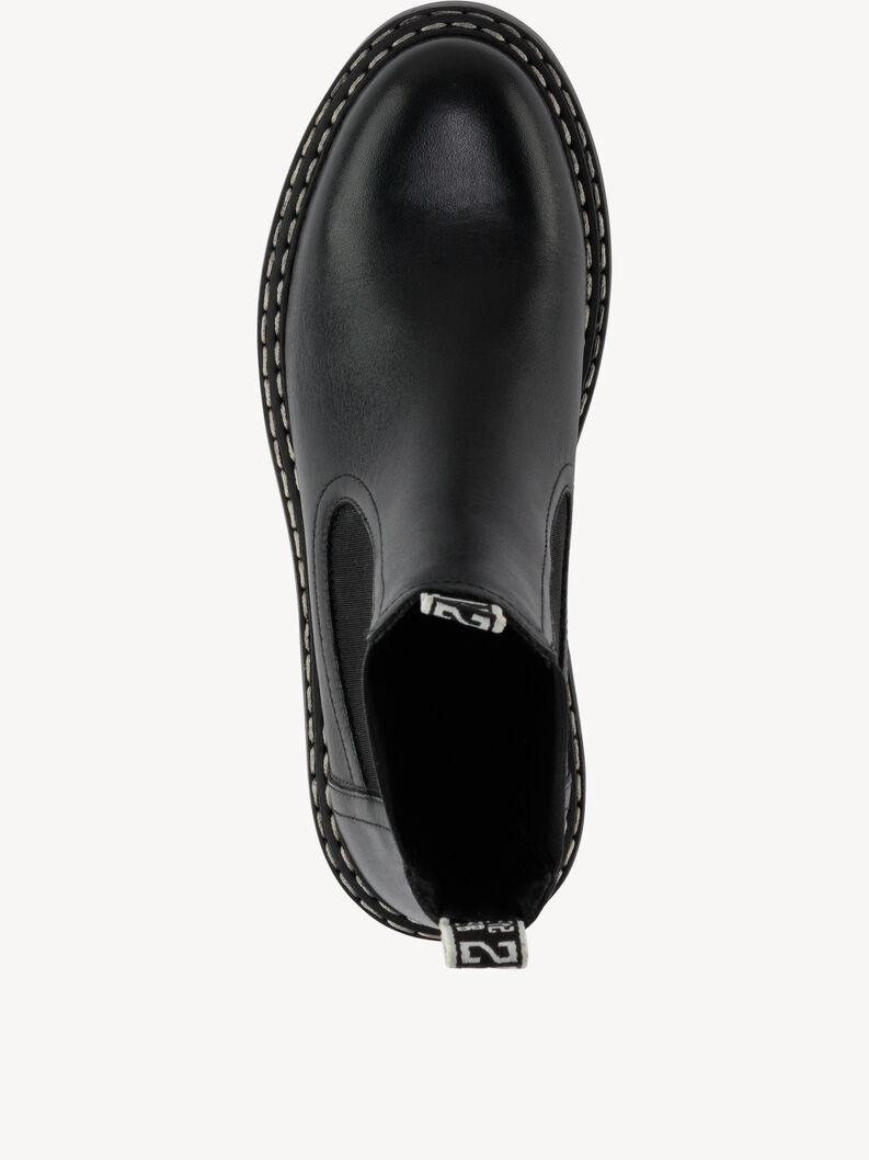 Leder Chelsea Boot - schwarz, BLACK, hi-res