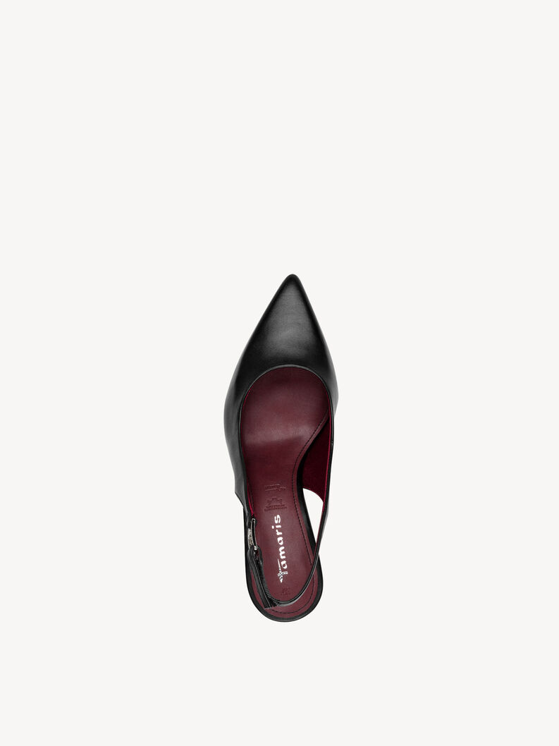 Scarpe con cinturino alla caviglia, BLACK LEATHER, hi-res