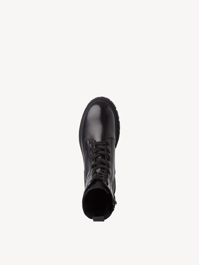 Bottine en cuir - noir, BLACK, hi-res