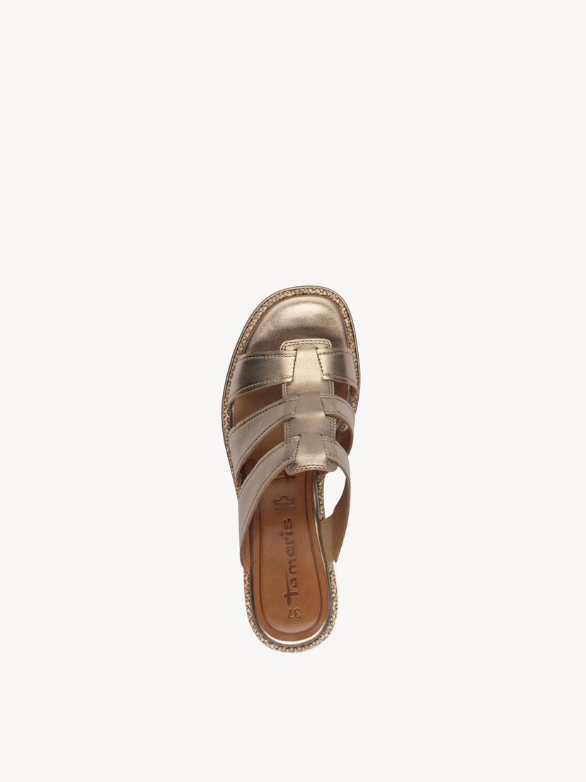 Leren Slipper - metallic, BRONCE, hi-res