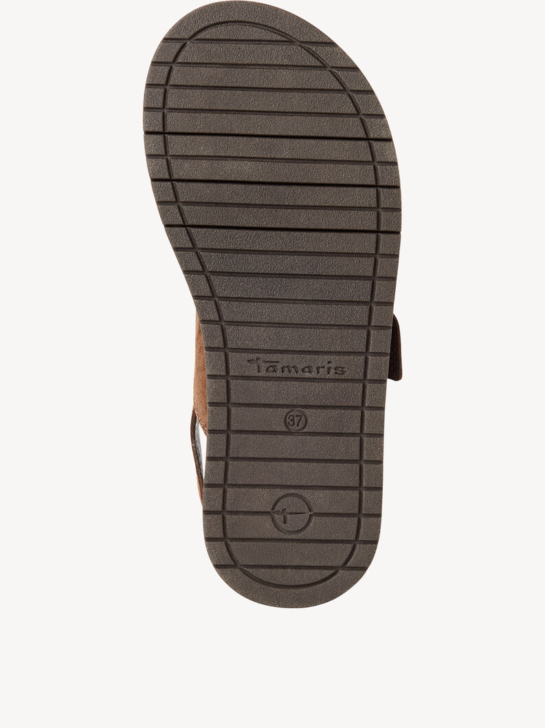 Ledersandalette - braun, MOCCA, hi-res