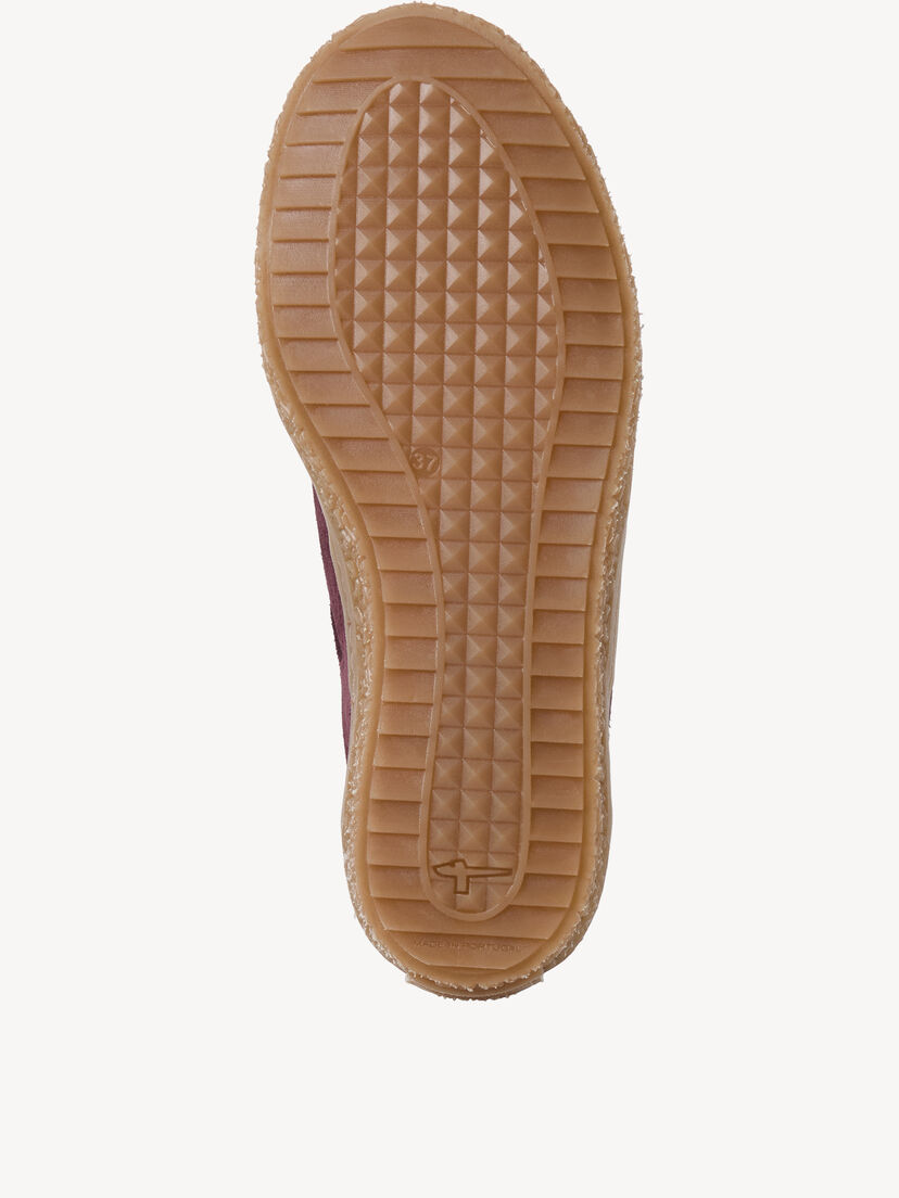 Leren Sneaker - rood, BORDEAUX COMB, hi-res