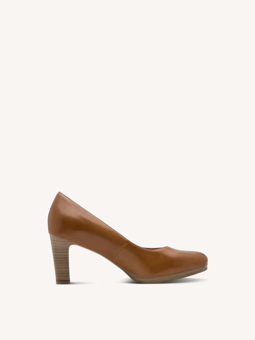 Leren Pumps - bruin, NUT, hi-res