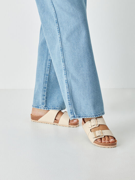 Slipper, IVORY LEATHER, hi-res